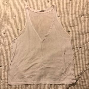 White Victoria sport tank top